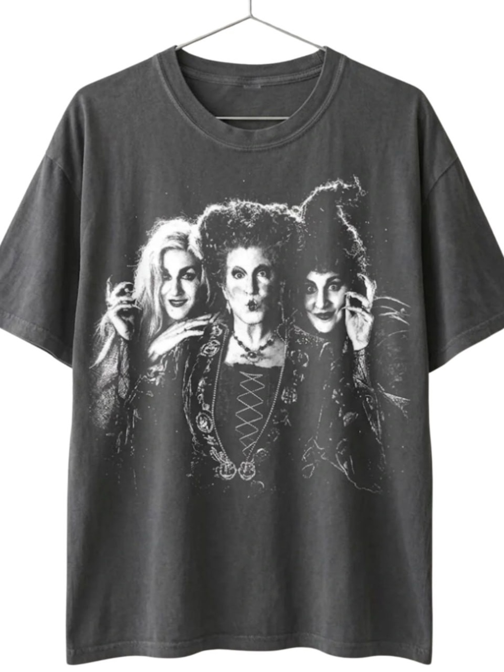 Comfort Colors Peper Short-Sleeve Tee with White Horror Trio Graphic